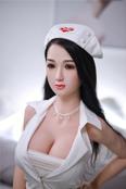 JYdoll 161cm full size Normal chest Silicone head with implanted hair TPE Body sex doll with Head NO.S13 invented by Automatic Woman